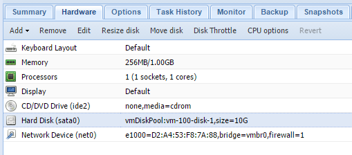 Proxmox move Disk Screenshot